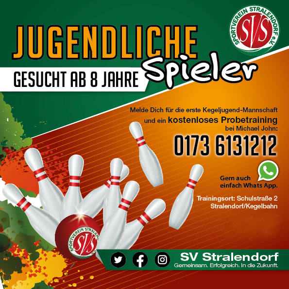 🎳 Neu beim SV Stralendorf: Unsere erste Kegeljugend-Mannschaft! 🌟